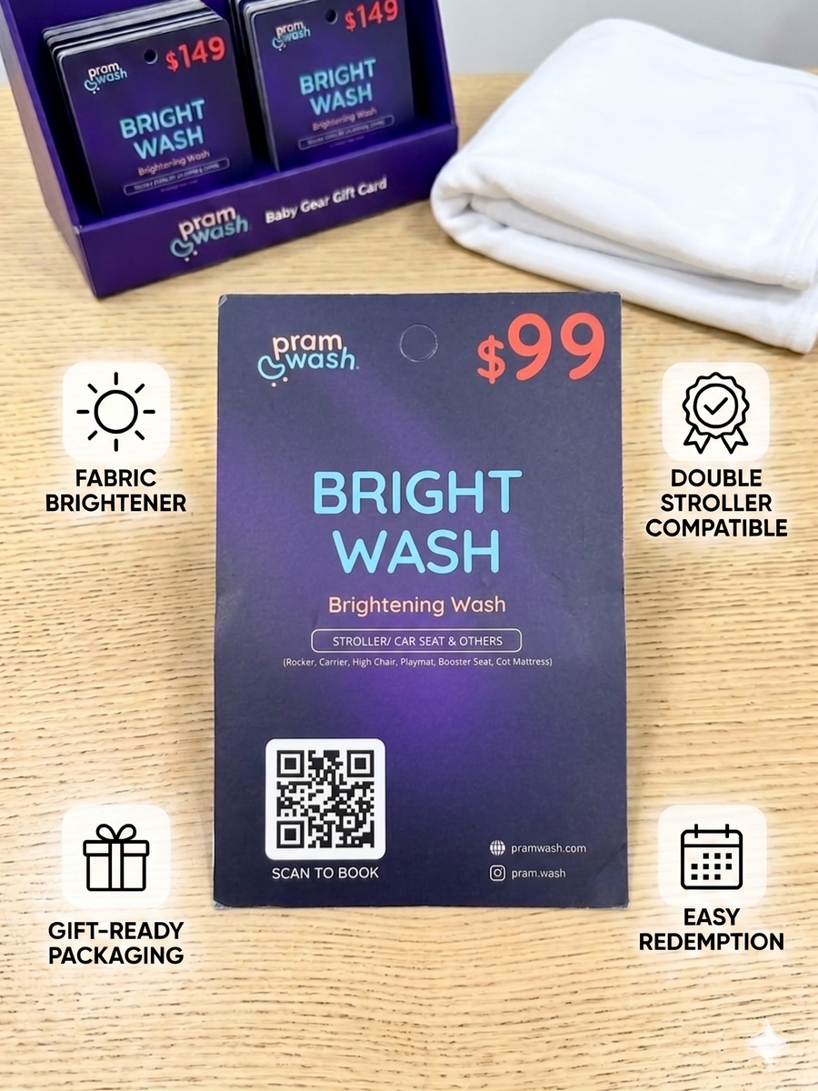 PramWash Wash Card Single Stroller — Gift a Clean (Physical Card)