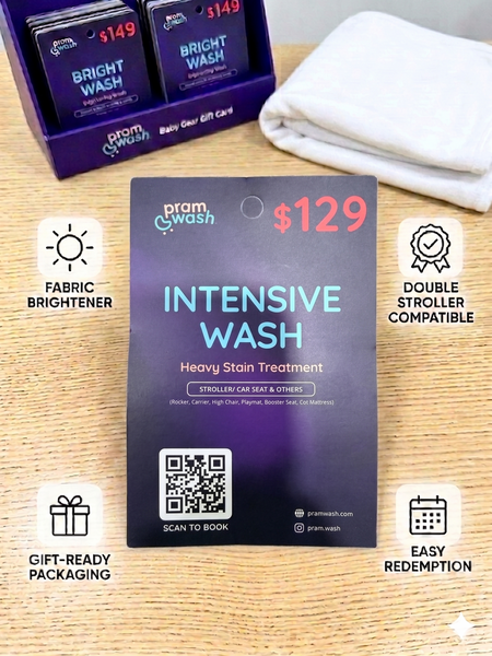 PramWash Wash Card Single Stroller — Gift a Clean (Physical Card)